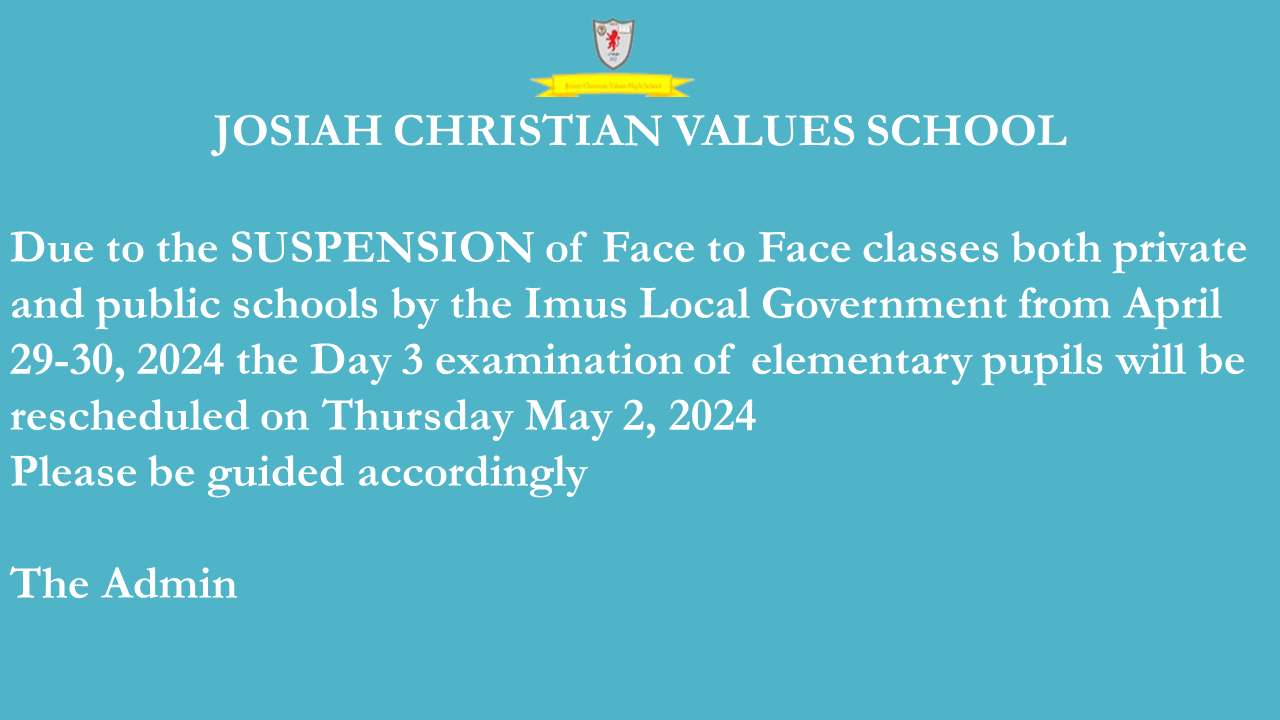 april 29-30 suspension of classes